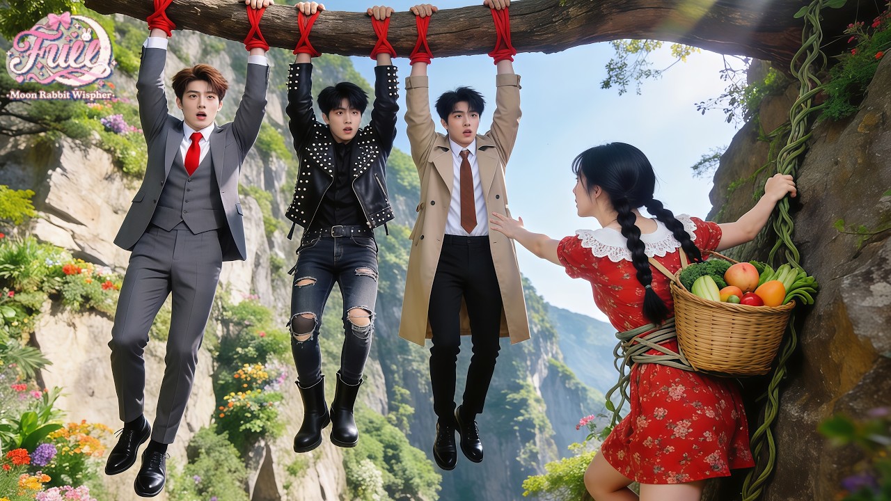 3CEOs Kidnapped On Cliff,Only Village Girl Risks Life To Save Them&They Will Spoil Her Like Princess