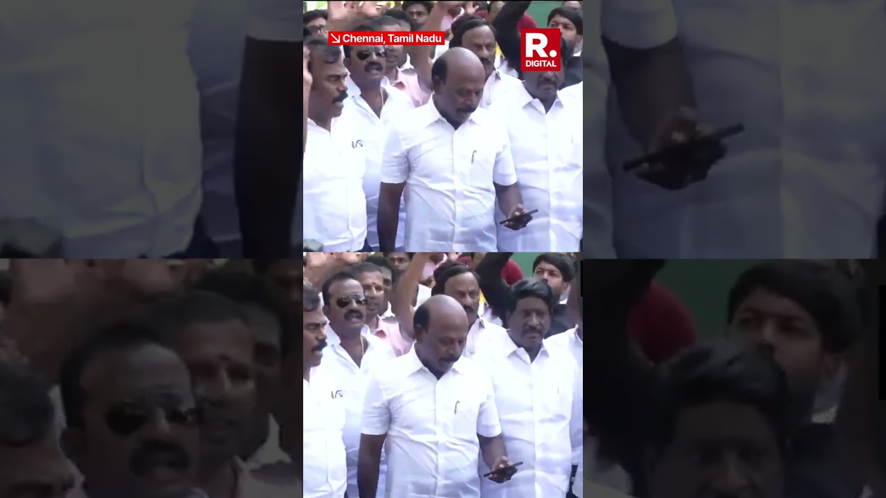DMK Protests Against TVK Human Resources Minister Sarath Kumar Over IPL Stadium Row