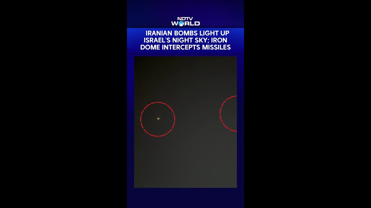 Iranian Bombs Light Up Israel's Night Sky; Iron Dome Intercepts Missiles