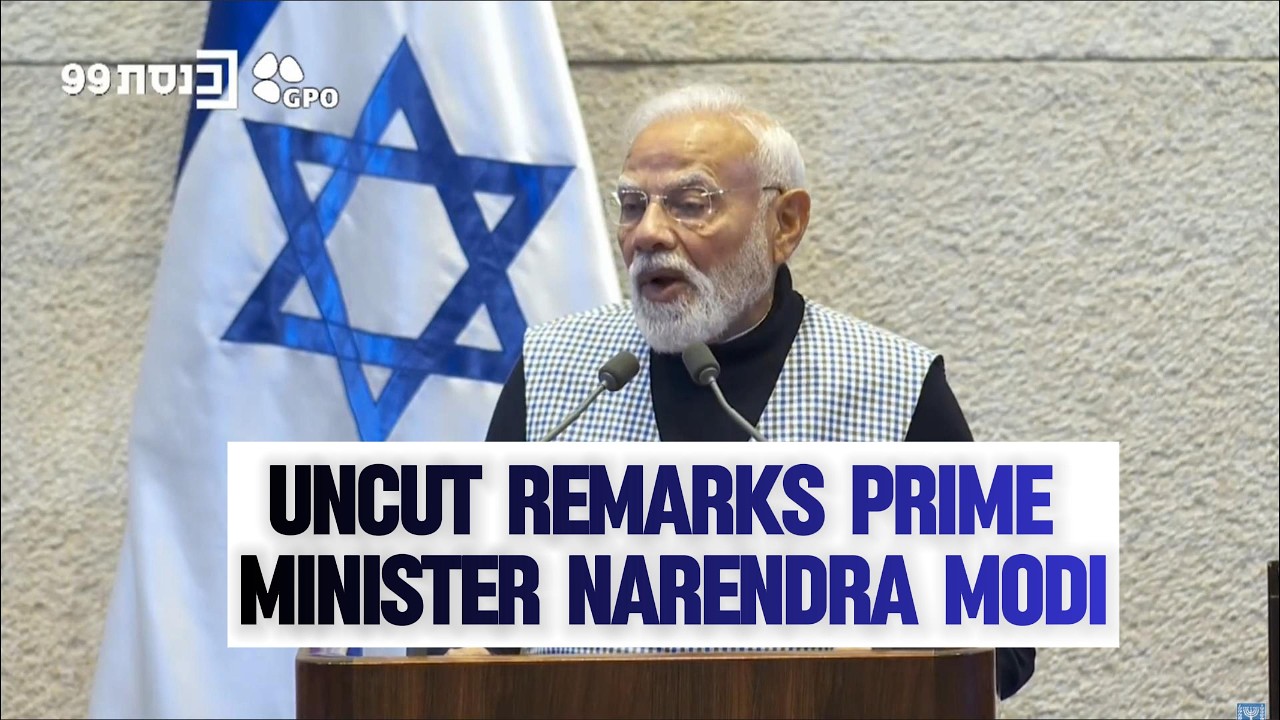 Full Remarks: India&rsquo;s PM Narendra Modi&rsquo;s & Israel&rsquo;s PM Benjamin Netanyahu Address the Knesset