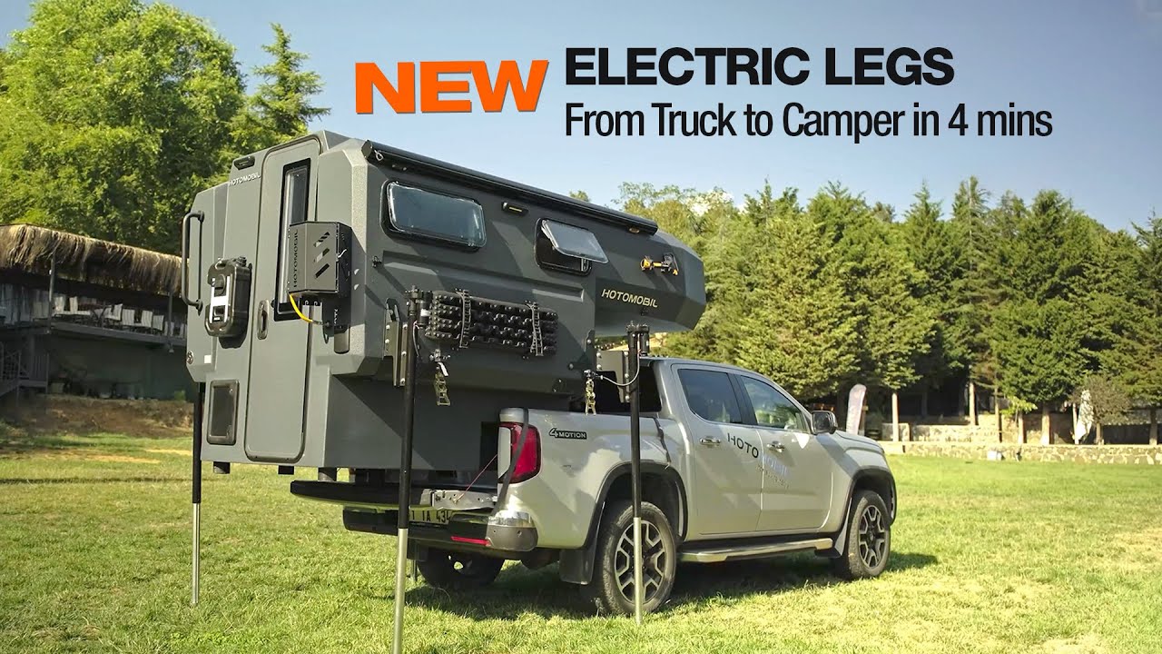Gladiator Pickup Camper – Electric Legs | Load & Unload in 4 Minutes | Hotomobil