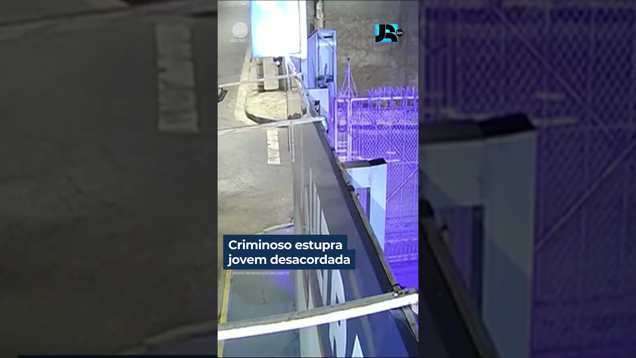 Criminoso estupra jovem desacordada #JornalDaRecord #shorts