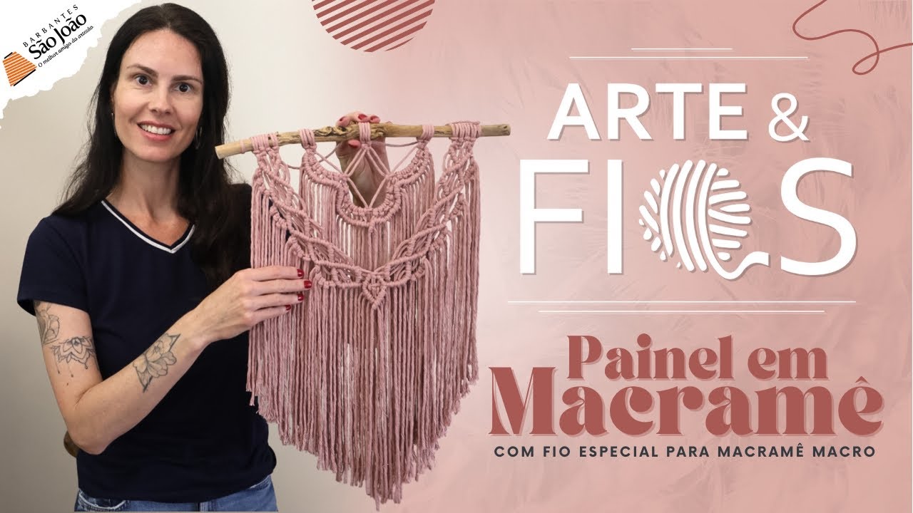 Arte & Fios - Painel em Macramê com fio Macro