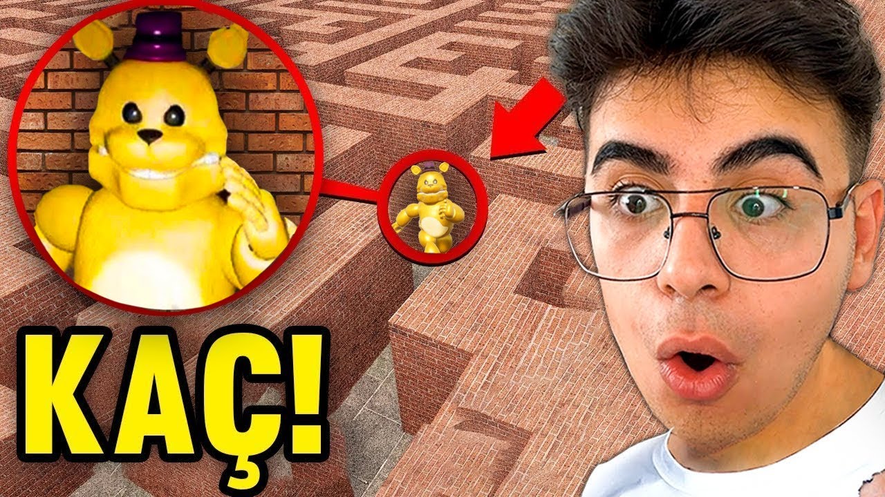 LABİRENTTE HIZLI FREDBEAR 'dan KAÇIŞ! (Garry's Mod)