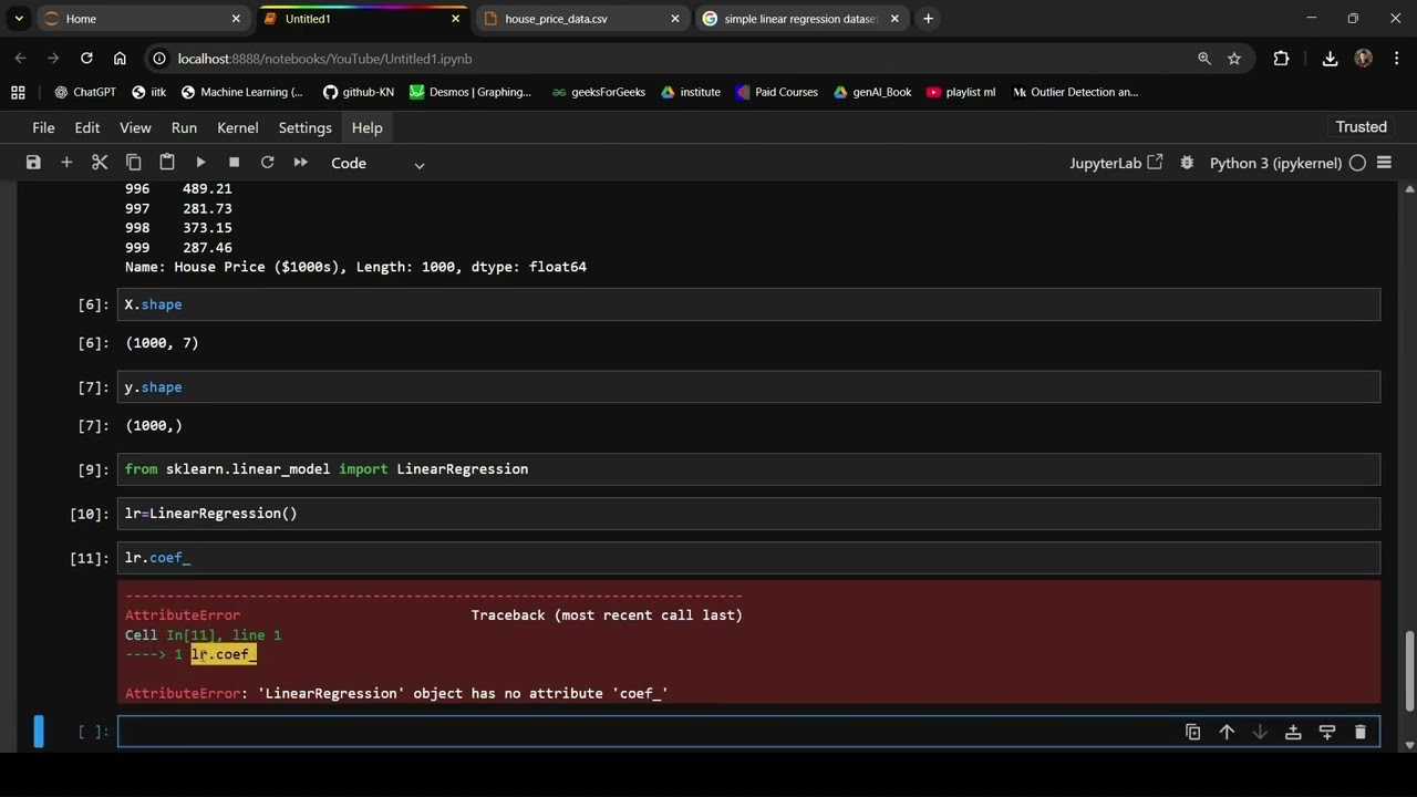Multilinear Regression with class implementation