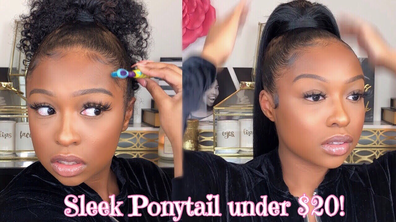 HOW TO: Sleek High Ponytail under $20 | Easy Protective Hairstyle | 10 Minute Hairstyle | Lovevinni_