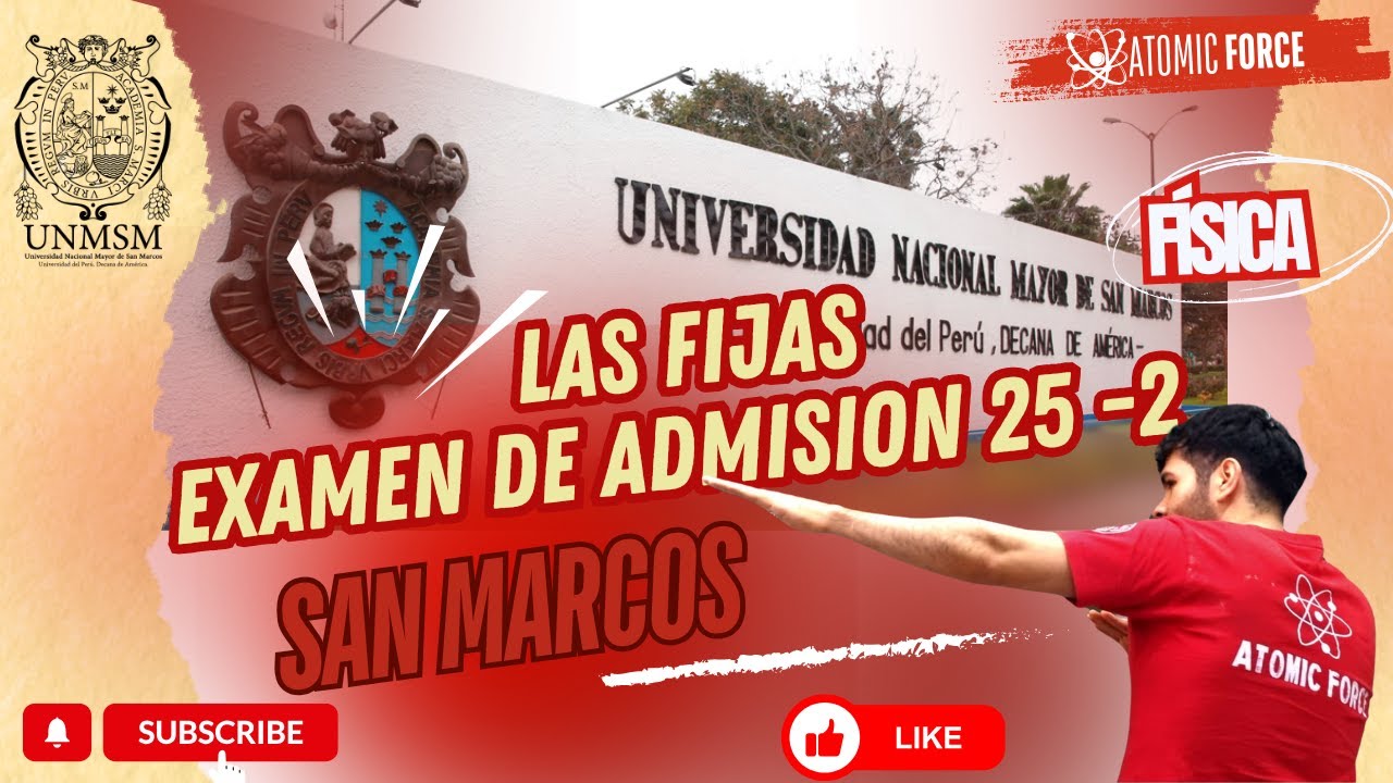 🔴AMANECIDA: FIJAS DE FÍSICA PARA SAN MARCOS: TODAS LAS ÁREAS 2026-I📚💪