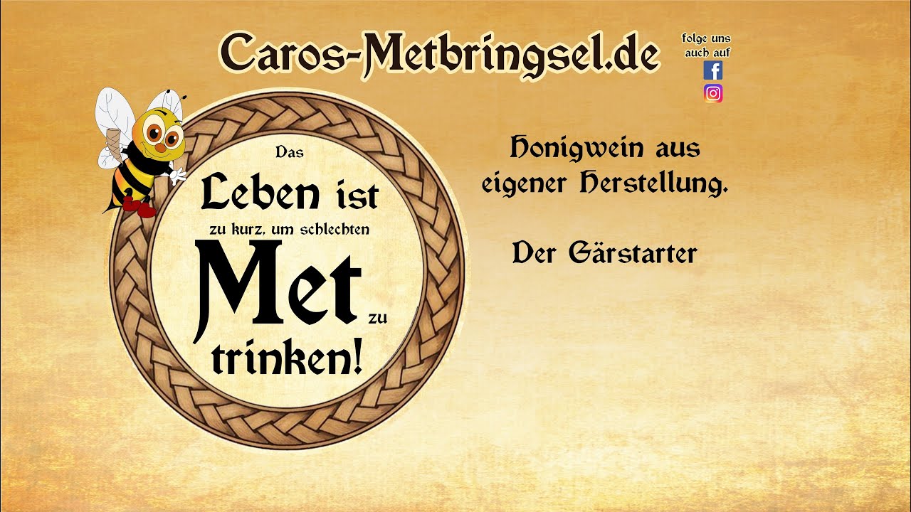 Der perfekte Met in 5 Minuten - G&auml;rstarter