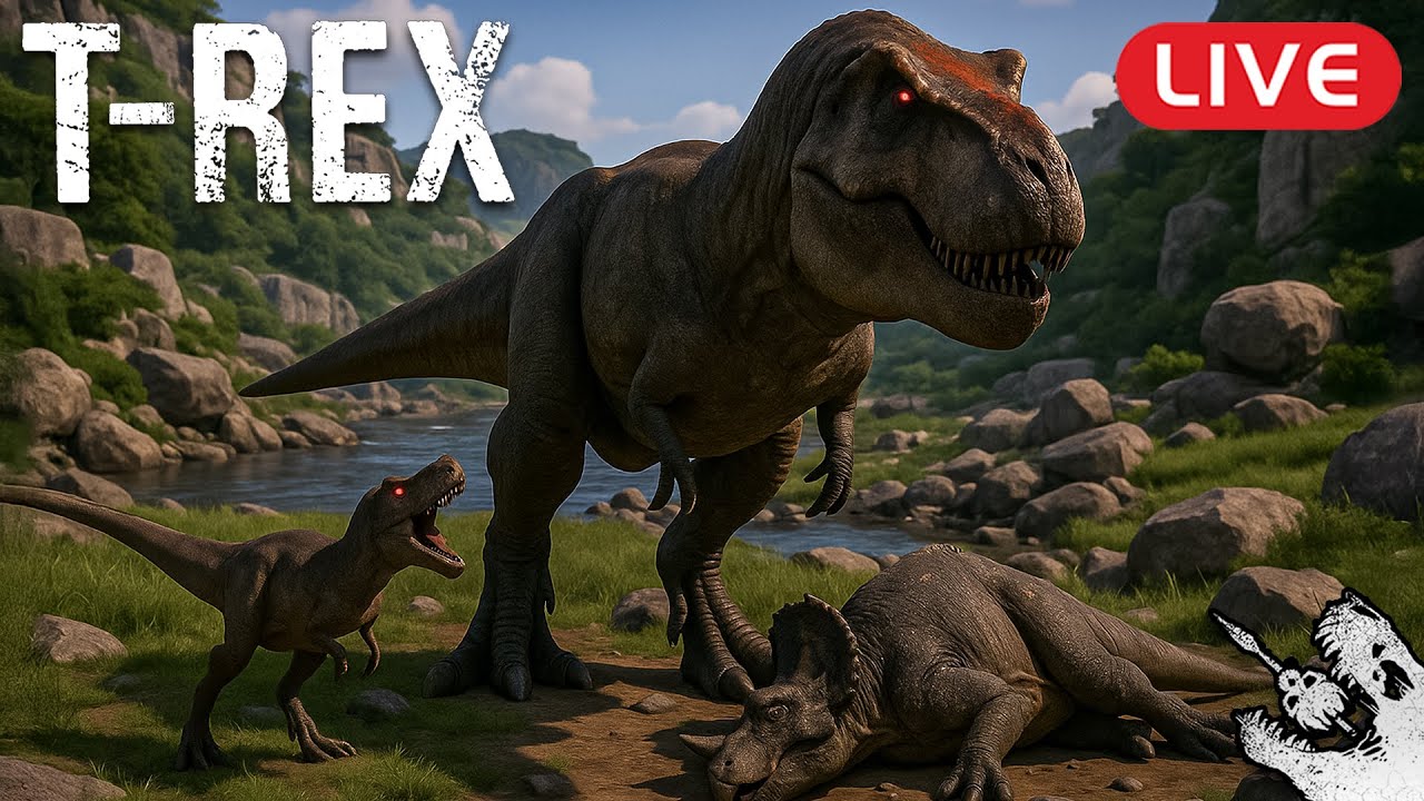 🔴 Kleiner TYRANNOSAURUS REX kämpft ums Überleben 🦖 - The Isle Livestream mit BlueSucho