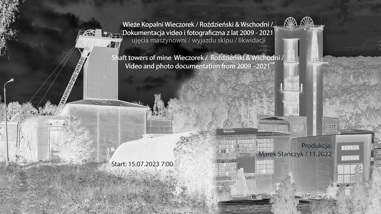 KWK Wieczorek / wieża Roździeński & Wschodni / archiwum 2009 - 2021 / Katowice / Marek Stańczyk