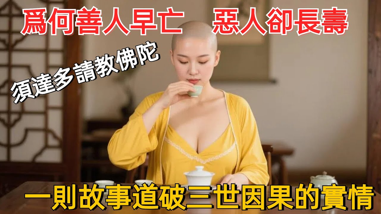 須達多請教佛陀： 爲何善人早亡，惡人卻長壽，壹則故事道破三世因果的實情  須達多請教佛陀#佛陀#佛主#佛学#佛教故事#禅语