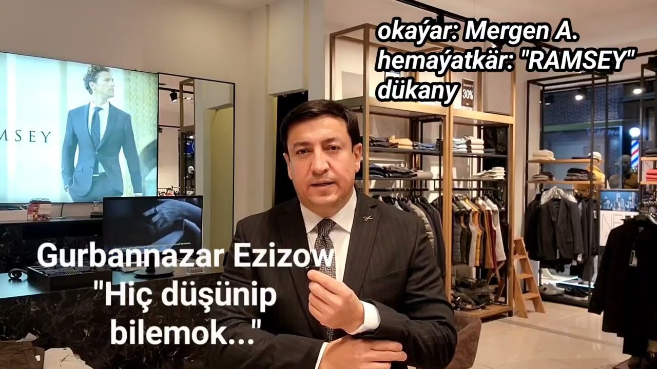 Hi&ccedil; d&uuml;ş&uuml;nip bilemok Gurbannazar Ezizow