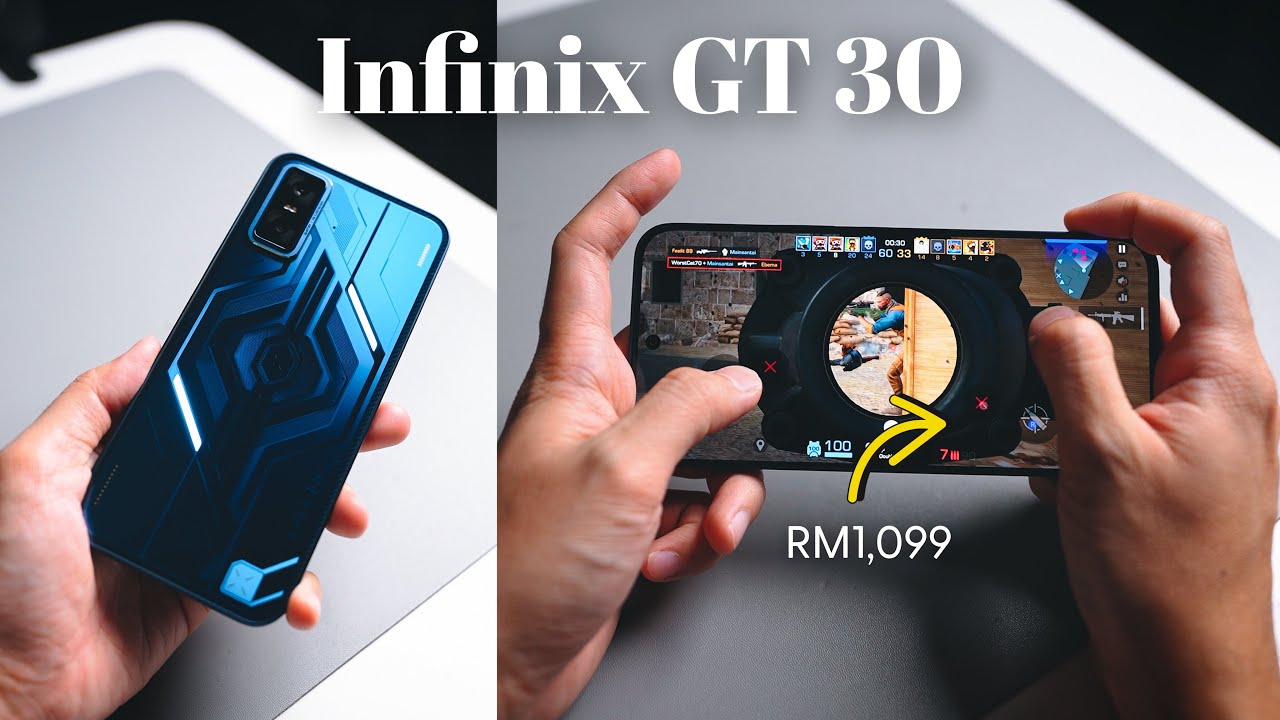Infinix GT 30: EPIC Budget Gaming Phone! | Side Triggers, 144Hz AMOLED, Cooler Kit, RM1099!
