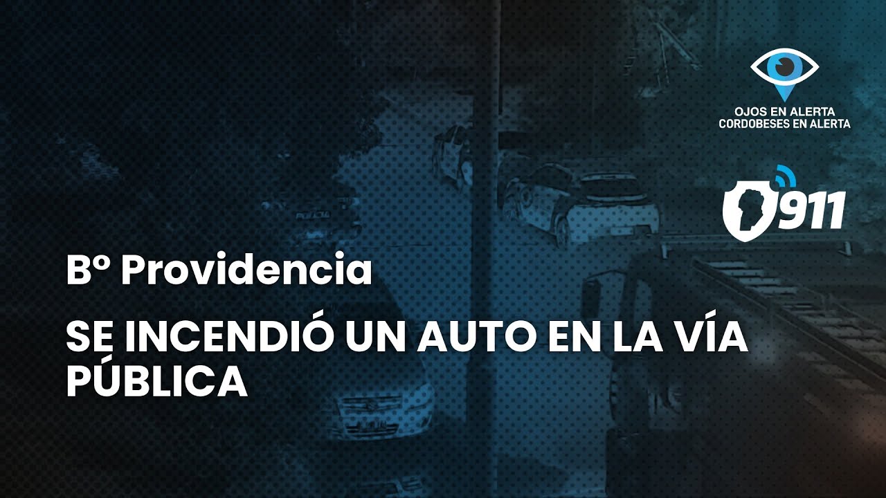 🚒 Cordobeses en Alerta: se incendió un auto en la vía pública.