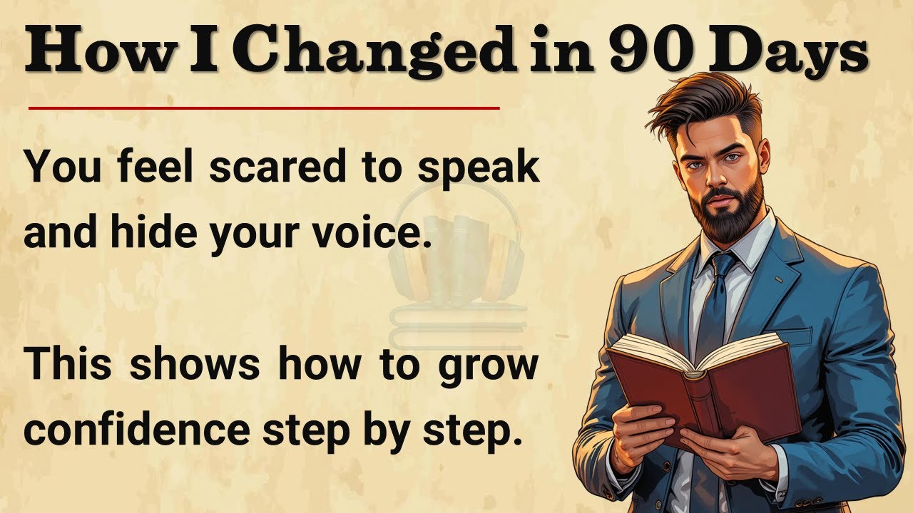 From Shy to Confident: A 90-Day English Story for Motivation || Graded Reader