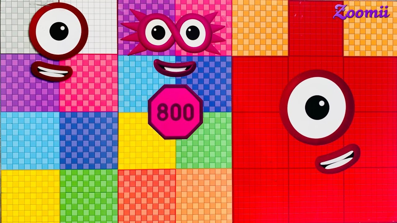 Looking for Numberblocks Puzzle Tetris NEW 100 vs 1200 Space ASMR Numberblocks Satisfying Video #88