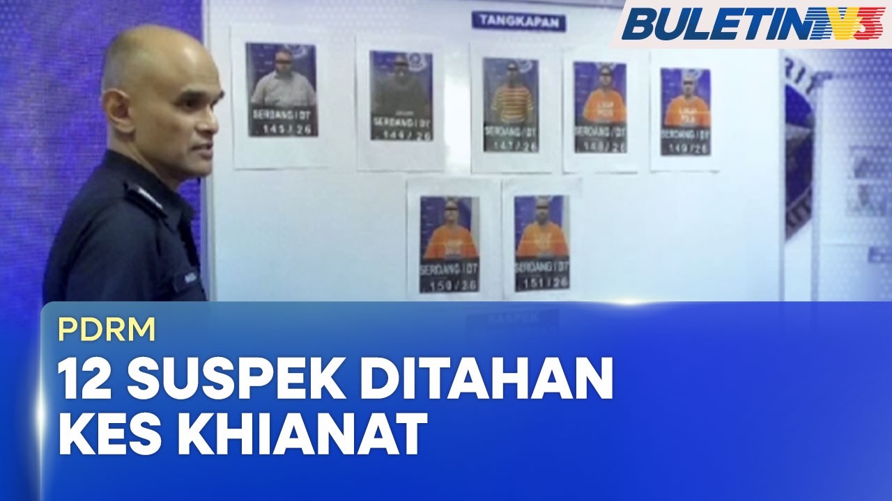 PDRM | 12 Suspek Ditahan Kes Khianat, Ugutan Jenayah Terhadap Cikgu Chandra
