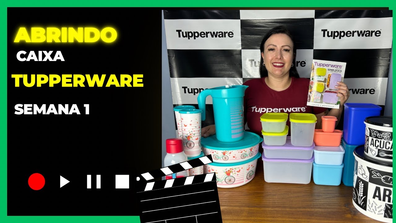 Abrindo Caixa da Tupperware Semana 01