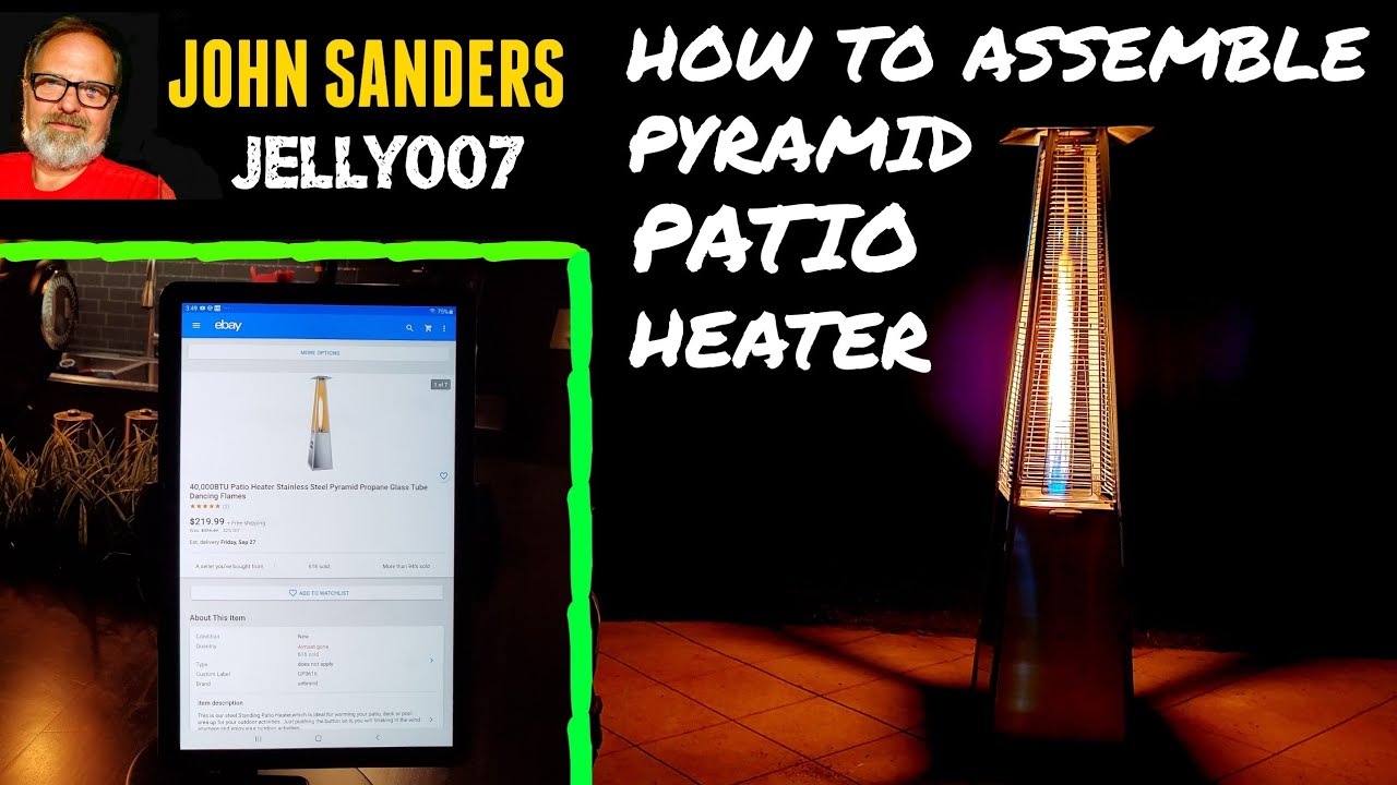 HOW TO ASSEMBLE PYRAMID PATIO HEATER & DEMO REVIEW / I PURCHASED ONLINE