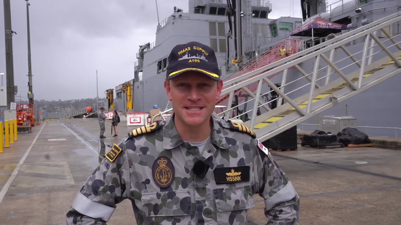 Captain Ben Hissink & the HMAS Supply