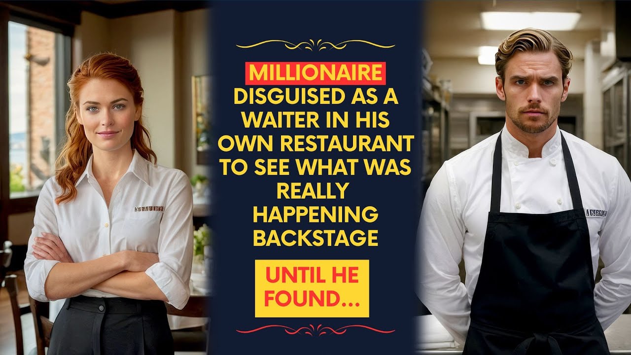 Millionaire Disguised as a Waiter in His Own Restaurant... Then Got Scolded by a Waitress