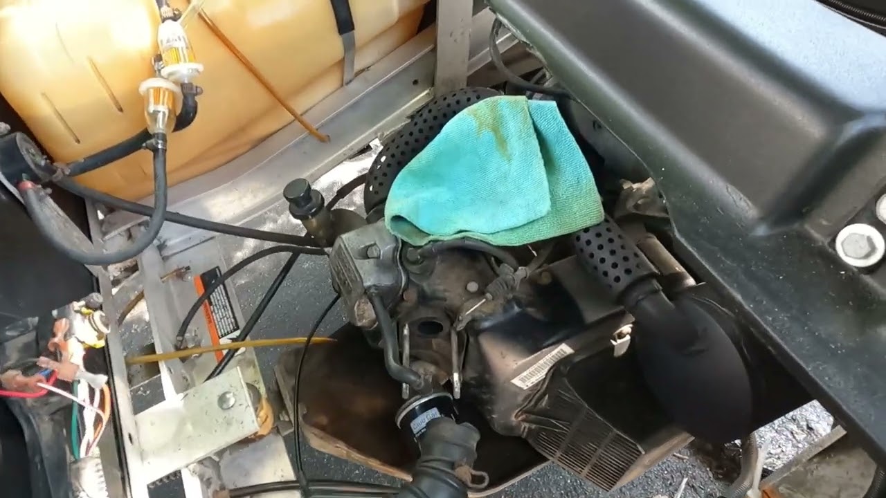 How To Remove and Replace Carb 2003 Club Car DS FE290 Kawi Engine