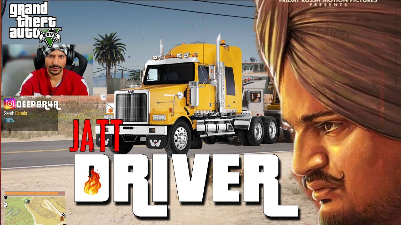 DRIVER JATT SIDHU MOOSEWALA  | Punjabi GTA x BrarTV
