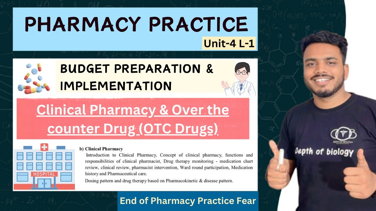 Budget Preparation & implementation | Clinical pharmacy | Over the counter sales | Pharmacy practice
