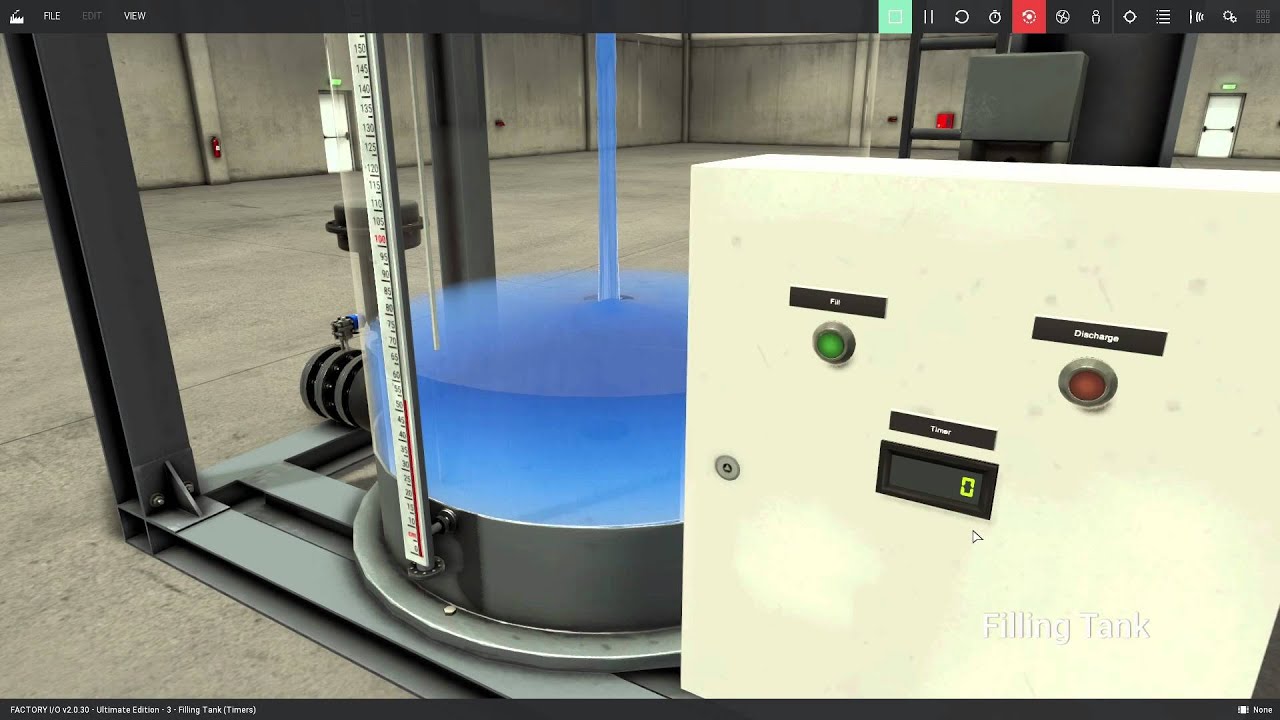 Filling Tank - FACTORY I/O Scene