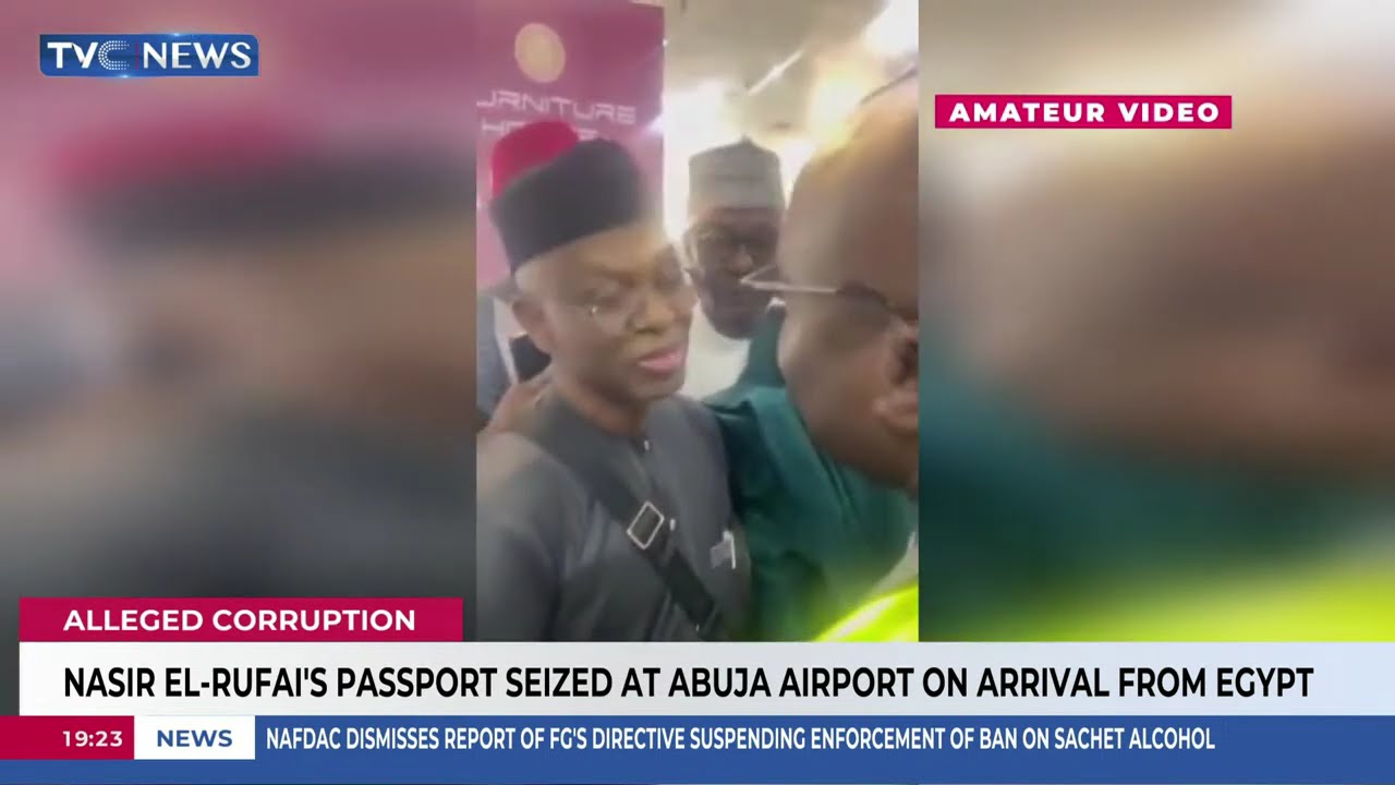 Nasir El-Rufai's Passport Seized At Abuja Airport On Arrival From Egypt