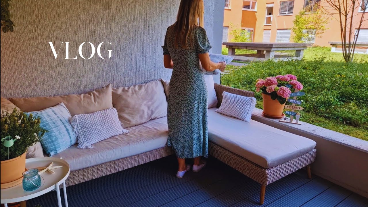 Vlog _ Decorando a casa pro verão.  Mesa posta. DIY_ Como fazer um porta velas rústico.