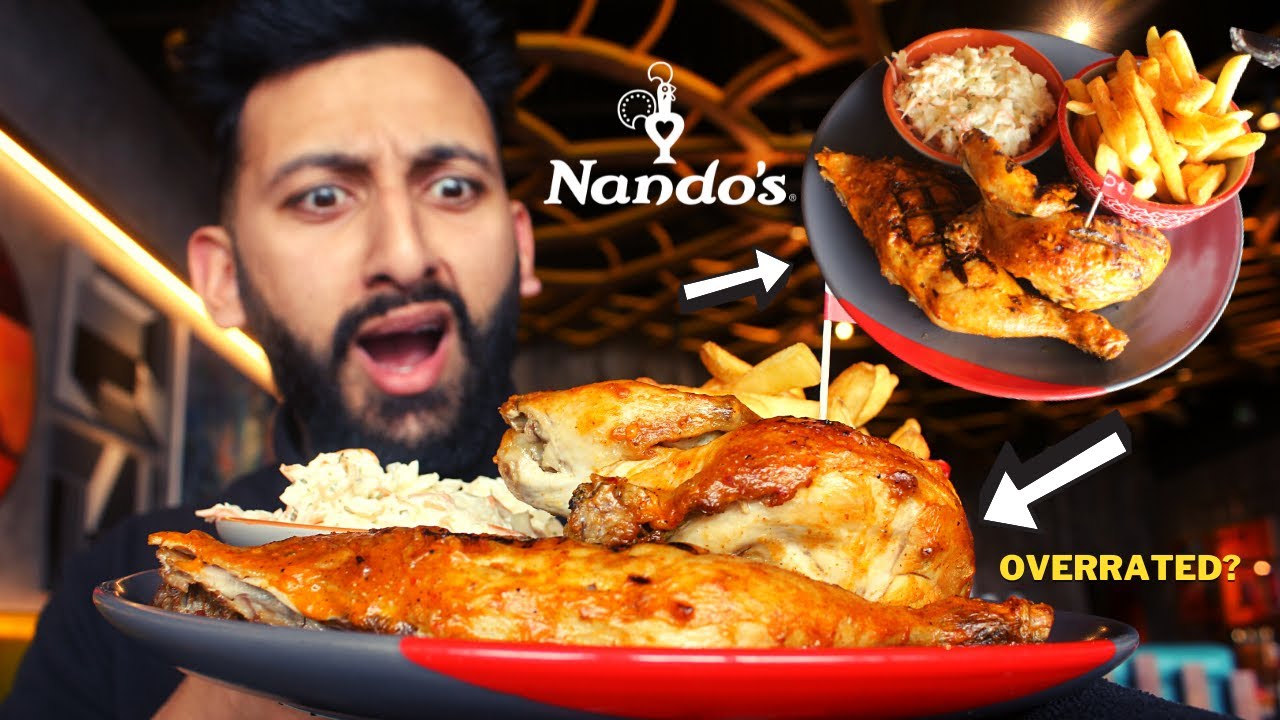 FIRST TIME TRYING NANDOS! IS IT OVERRATED?!