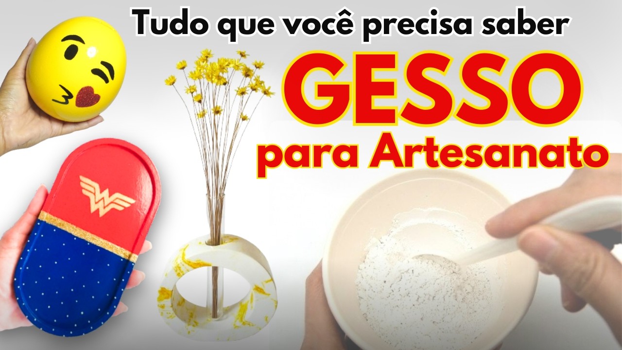 GESSO para ARTESANATO - Tudo que você precisa saber!