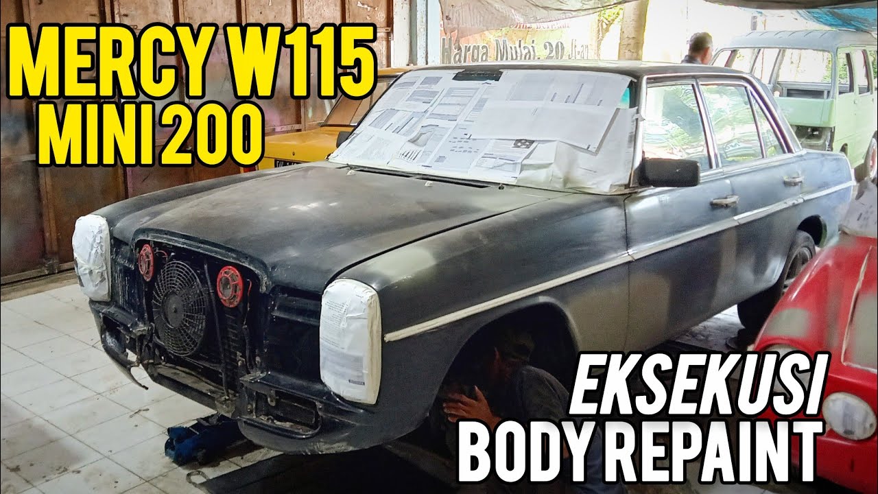 MERESTORASI MOBIL TUA? MASUK BODY REPAINT MERCY W115 TAHUN 1975‼️