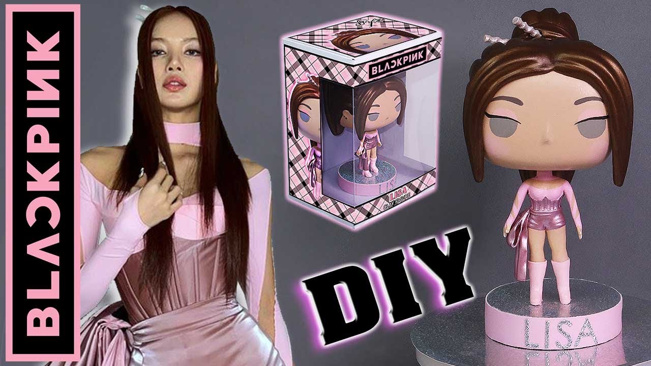 🖤💗100% DIY: Crea tu propia Funko Pop de Lisa de BlackPink (Caja y Figura) Fanart