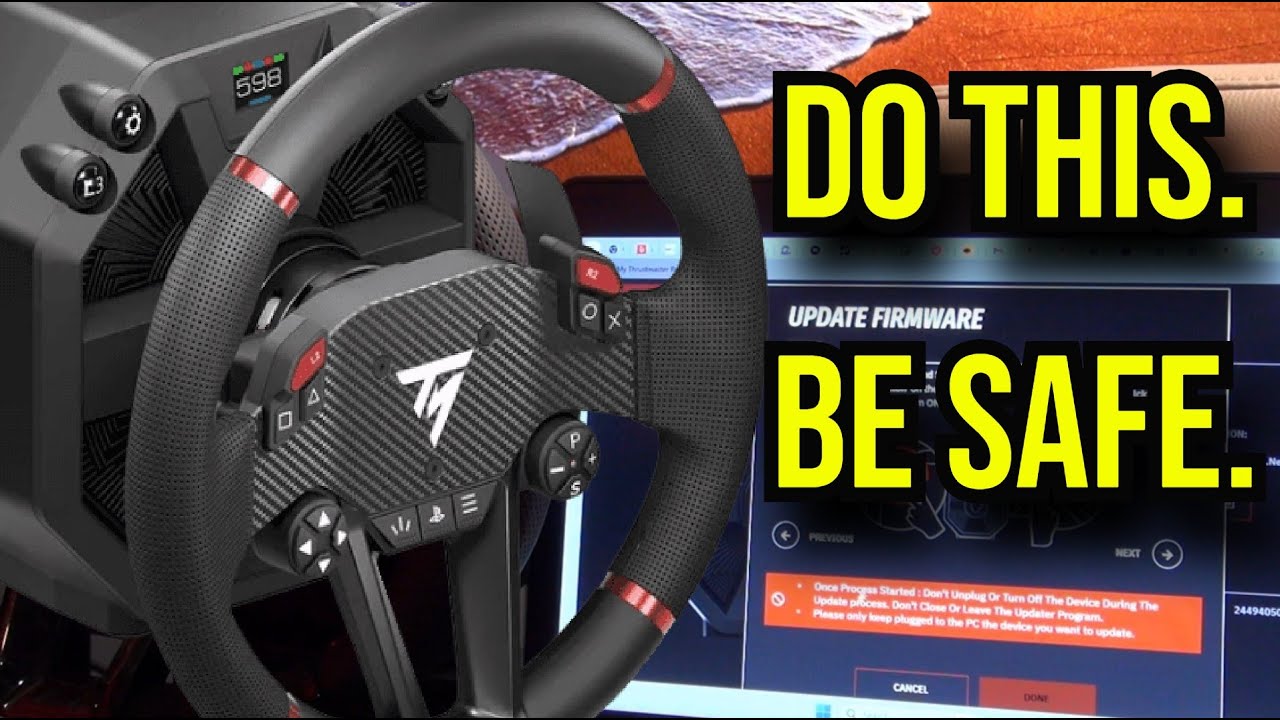 Как БЕЗОПАСНО обновить прошивку колесной базы Thrustmaster T598