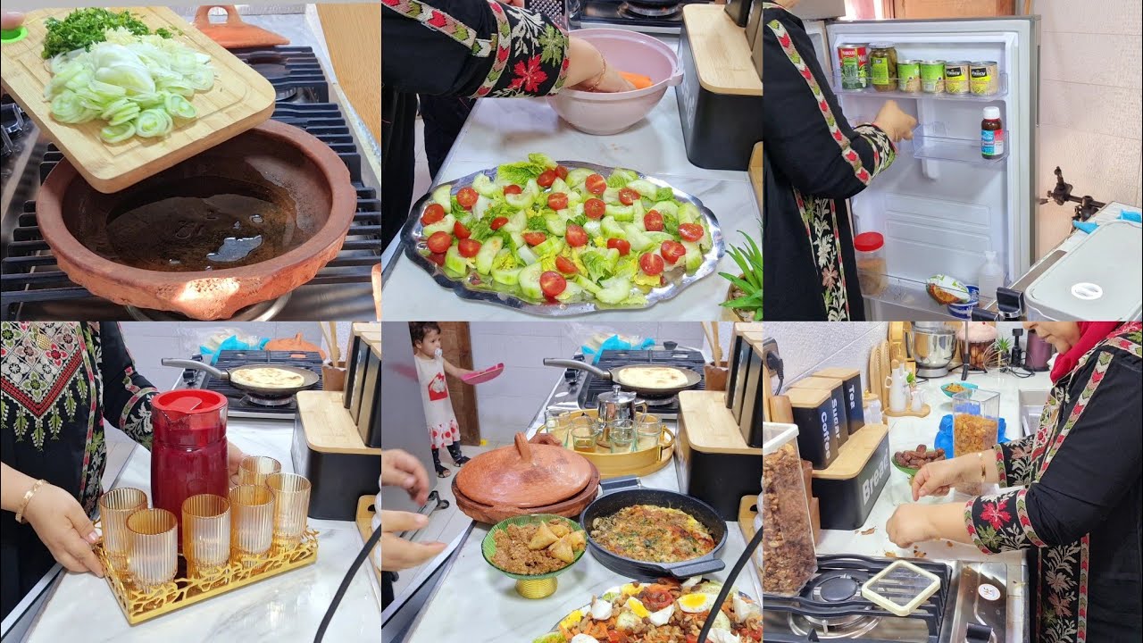 روتين رمضان 🌙شاركت معاكم طجين كلمار كيجي معلك😋 