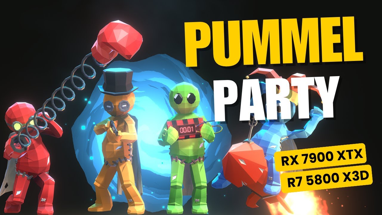 Pummel Party - Mini games | 1440p | Rx 7900xtx - Ryzen 7 5800x3d | Gaming Test