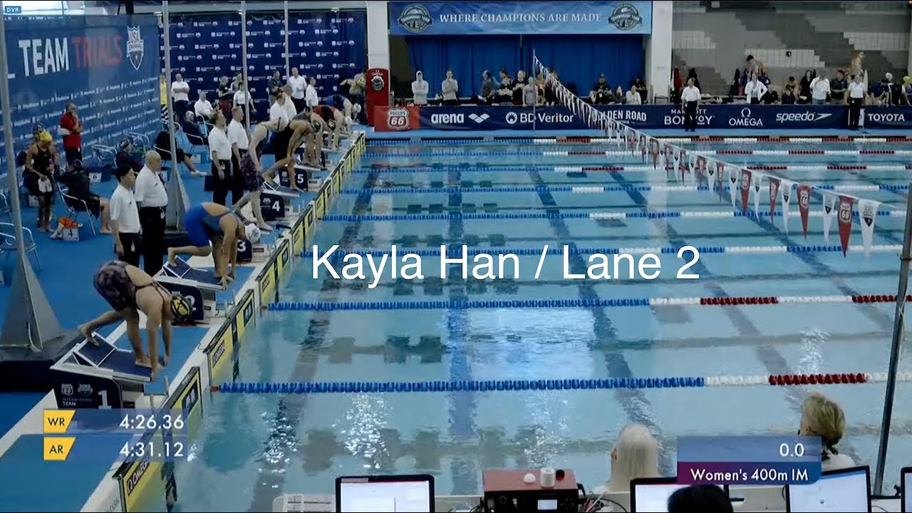 13-year-old Kayla Han @ 2022 Phillips 66 Intl. Team Trials  - Women's 400m IM Prelims Heat 3/4
