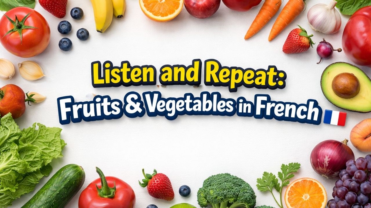 Listen and Repeat Fruits & Vegetables in French