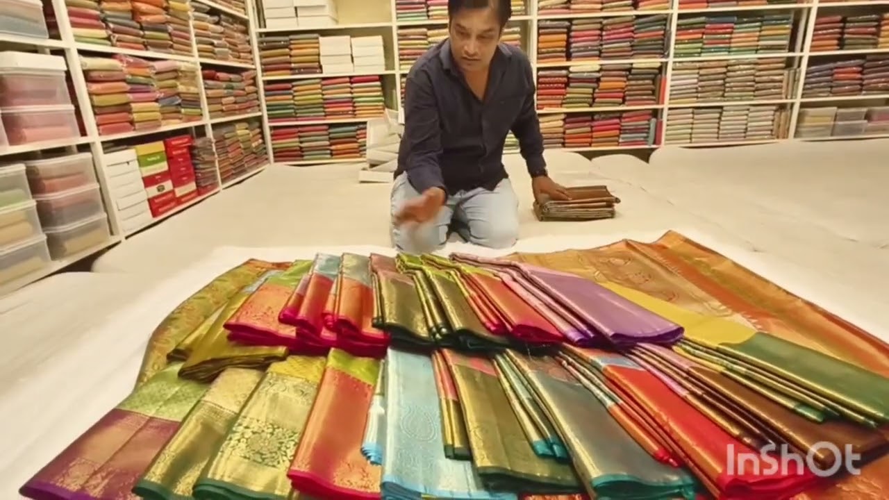 wholesale chickpet single saree courier available  ||kanchi Co panchamukhi silks n sarees 9880737544