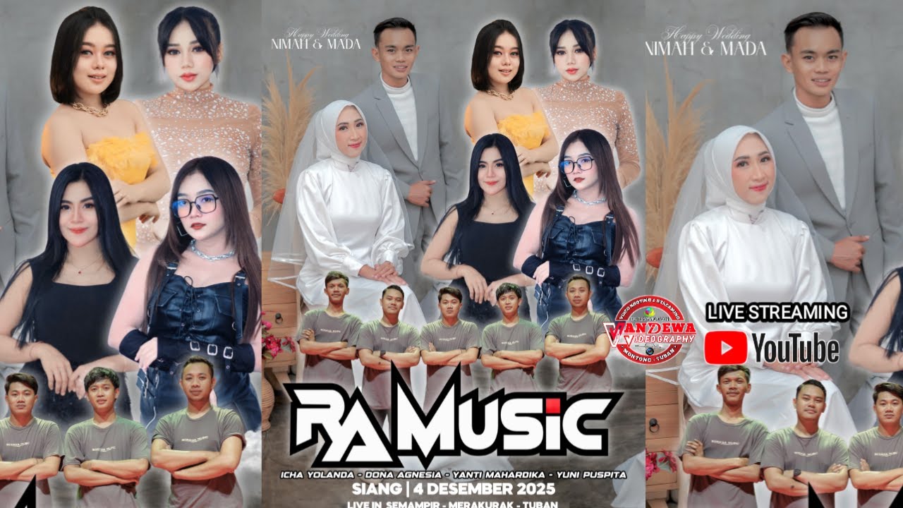 Live Perform RA MUSIC Pimp. Mas H BIBI Kesamben Plumpang Tuban Dlm. Rangka Pernikahan NI'MAH & MAHDA
