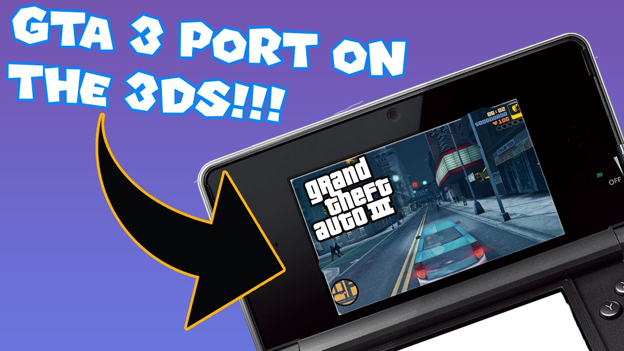 GTA 3 была портирована на 3DS!!!! (Руководство по установке)