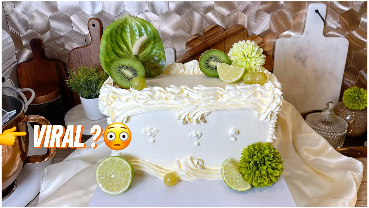 J’ai testée le gâteau rectangle le plus viral 🎂 | First try ! #vintagecake #trendcake