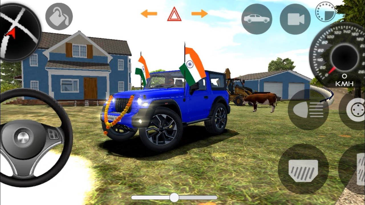 Modified Mahindra Thar 😈 Games:Indian  Thar Blue (Gadi Wala Games) Car Game 3D- Android Game 