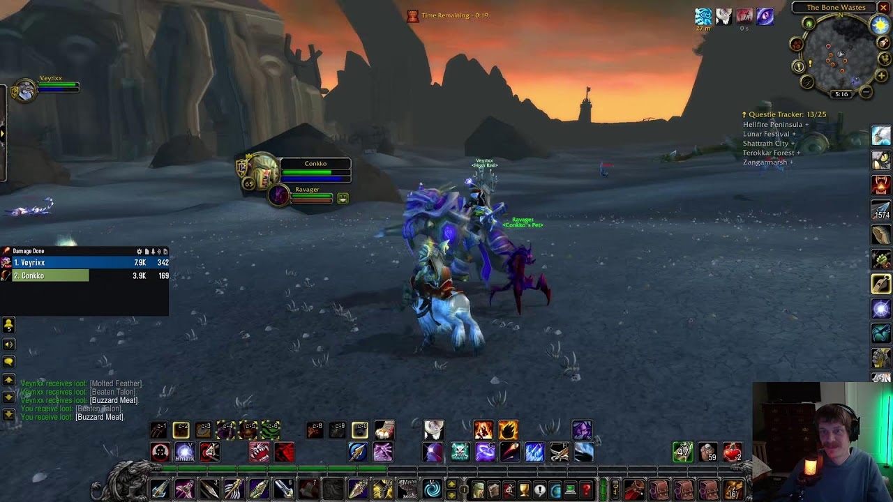 Leveling in Outlands | Rogue / Hunter PVP Server | WoW Classic Anniversary TBC