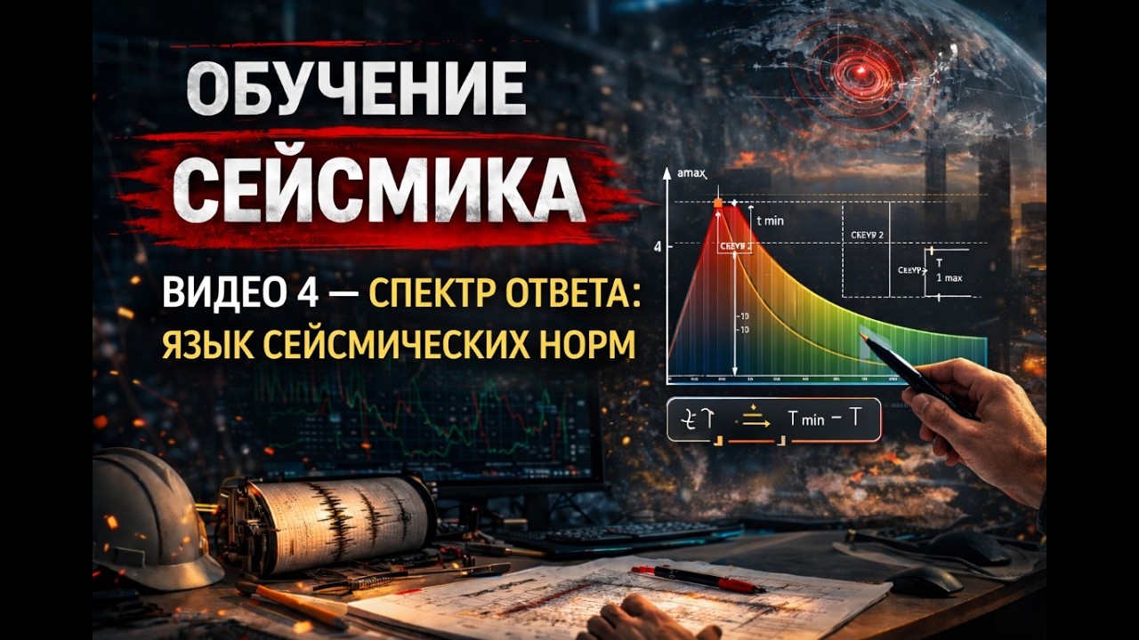 Сейсмика с нуля - Видео 4 — Спектр ответа: язык сейсмических норм