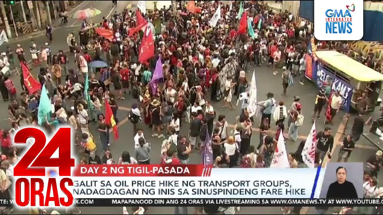 Galit sa oil price hike ng transport groups, nadagdagan ng inis sa sinuspindeng fare hike | 24 Oras