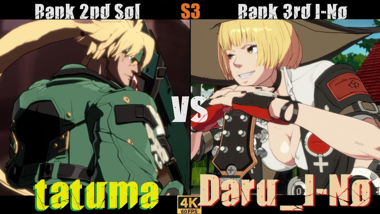 GGST➤ Rank 2nd Sol / ソル [ tatuma ] vs Rank 3rd I-No / イノ [ Daru＿I-No ] Guilty Gear Strive