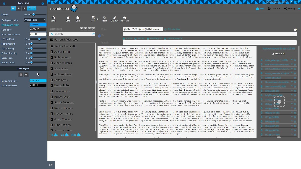Tutorial: How to create a Roundcube skin  with WKApp Builder